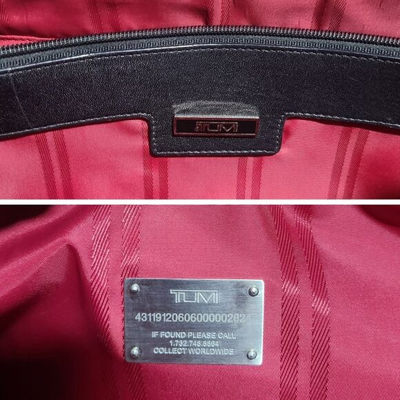 TUMI|Vintage Black Briefcase/Laptop Bag with Shoulder Strap - Picture 12 of 15